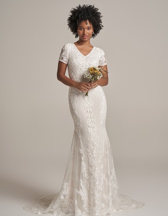 Rebecca Ingram Fit and Flare Wedding Dress Larkin Leigh 22RW590C01 Main