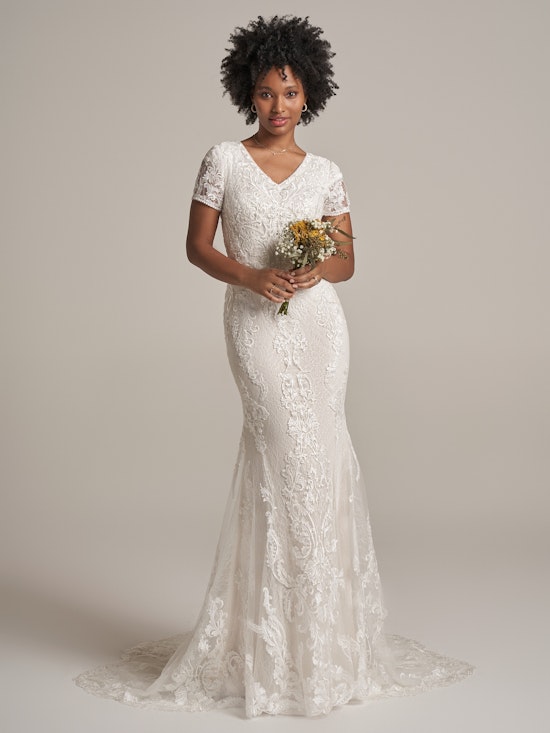 Rebecca Ingram Fit and Flare Wedding Dress Larkin Leigh 22RW590C01 Main