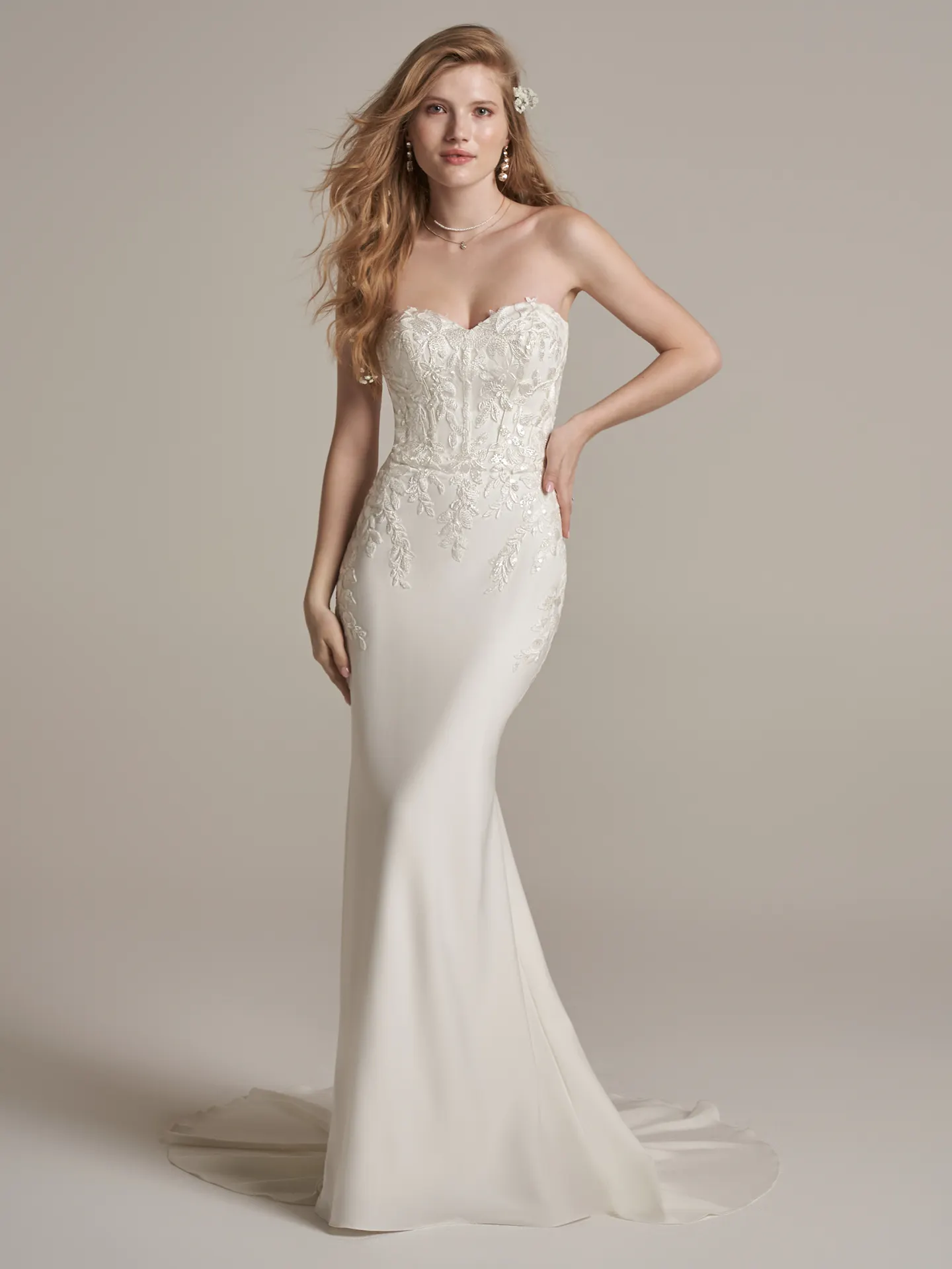Rebecca Ingram Sheath Wedding Dress Lily Lynette 22RN973B01 Alt1