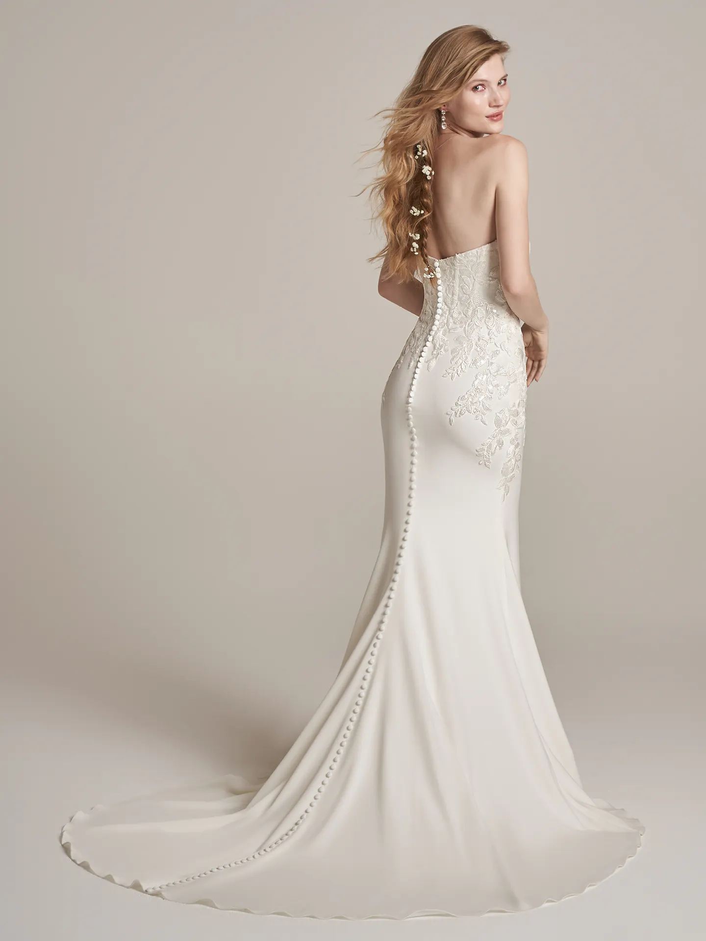 Rebecca Ingram Sheath Wedding Dress Lily Lynette 22RN973B01 Alt2