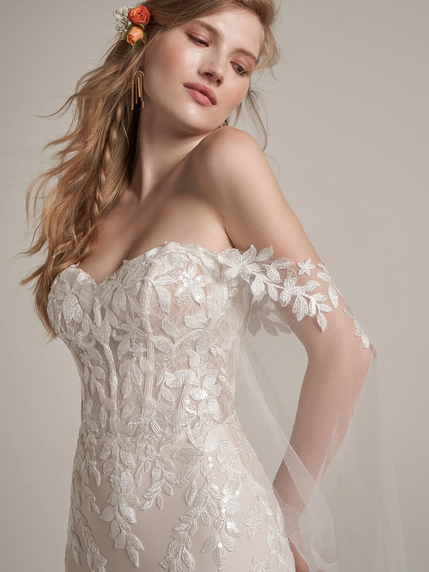 Rebecca Ingram Sheath Wedding Dress Lily 22RN973A01 Alt5