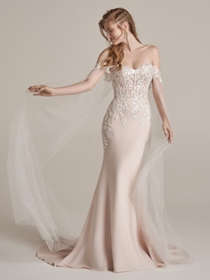 Rebecca Ingram Sheath Wedding Dress Lily 22RN973A01 Main
