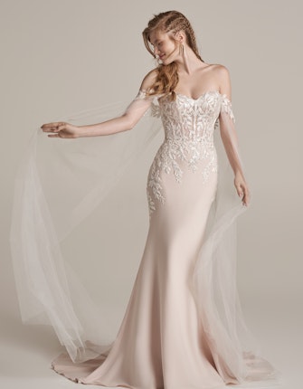 Rebecca Ingram Sheath Wedding Dress Lily 22RN973A01 Main