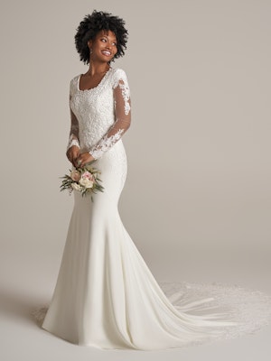 Rebecca Ingram Fit and Flare Wedding Dress Sadie Leigh 22RK511C01 Main