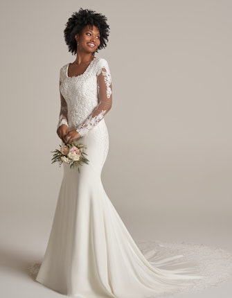Rebecca Ingram Fit and Flare Wedding Dress Sadie Leigh 22RK511C01 Main