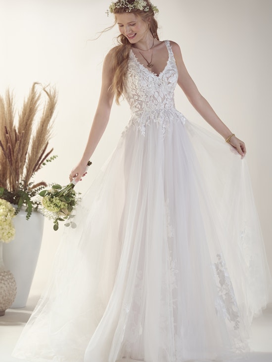 Rebecca Ingram A Line Bridal Gown Stephanie 22RS909A01 Main