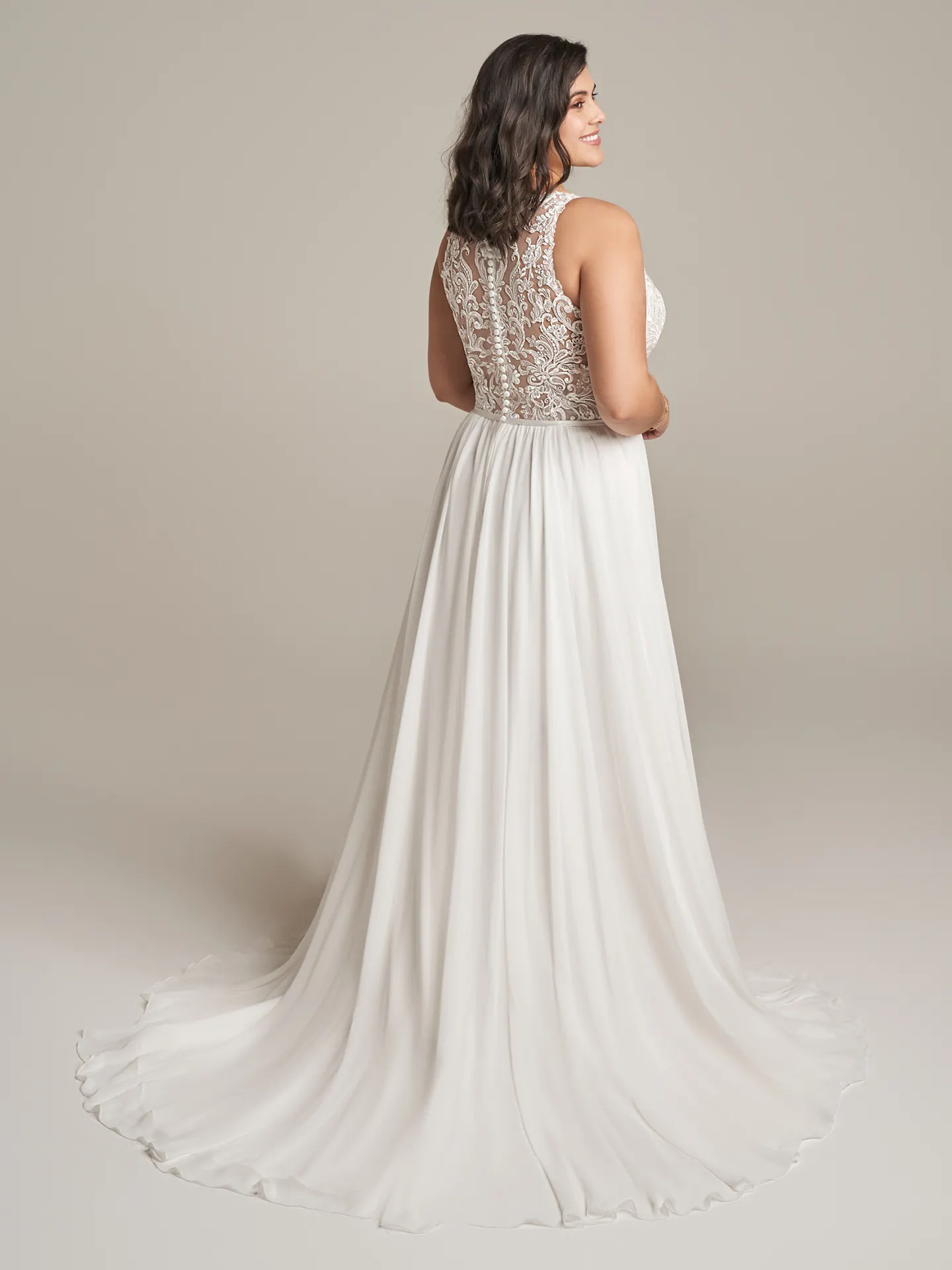 Rebecca Ingram Sheath Wedding Dress Tasha 22RS914A01 Alt2
