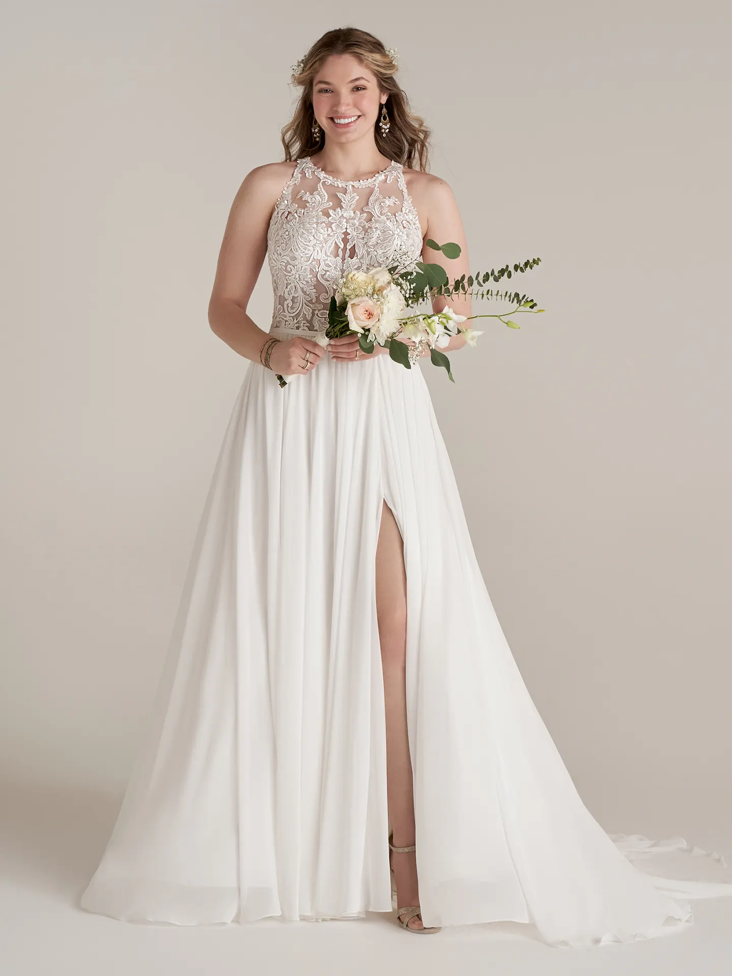 Rebecca Ingram Sheath Wedding Dress Tasha 22RS914A01 Main