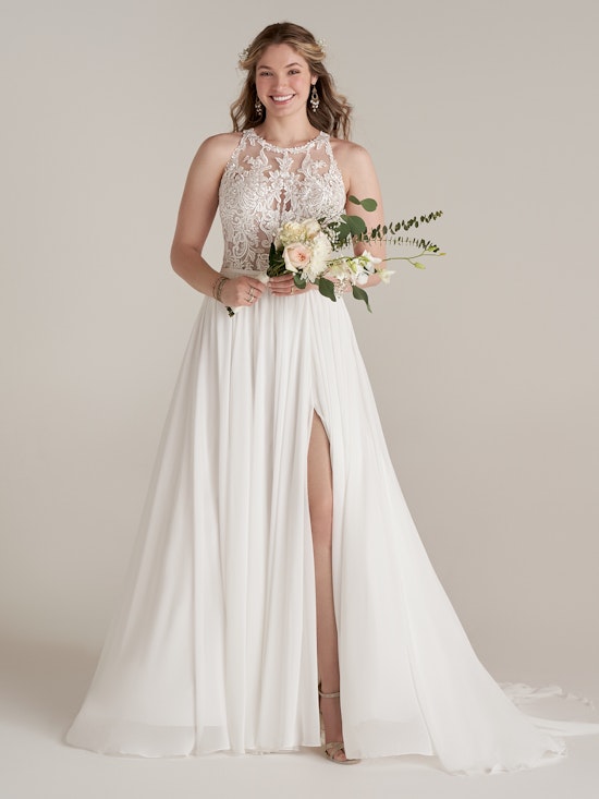 Rebecca Ingram Sheath Wedding Dress Tasha 22RS914A01 Main