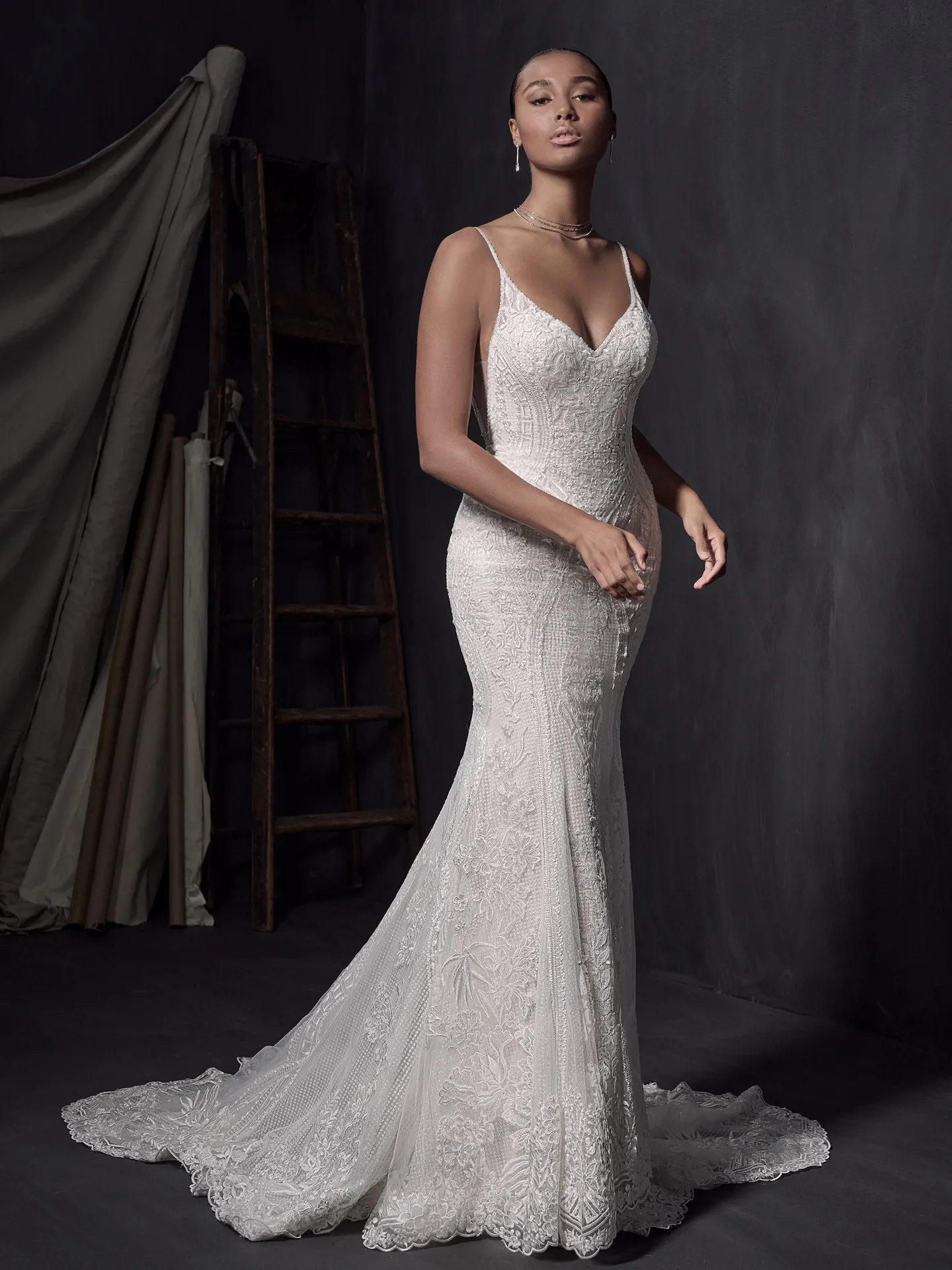 Sottero and Midgley Fit and Flare Wedding Dress Bailey 22SK903A01 Alt3