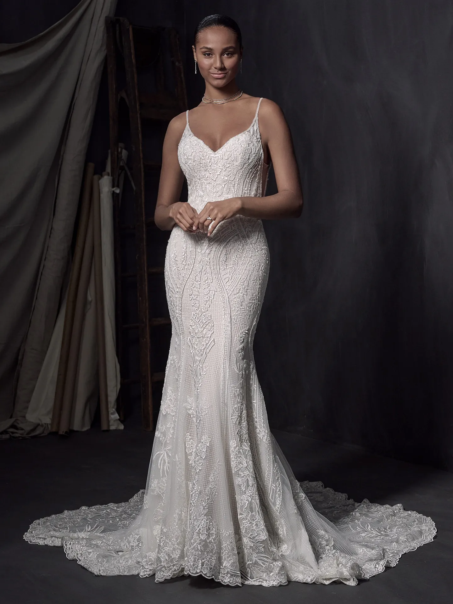 Sottero and Midgley Fit and Flare Wedding Dress Bailey 22SK903A01 Main