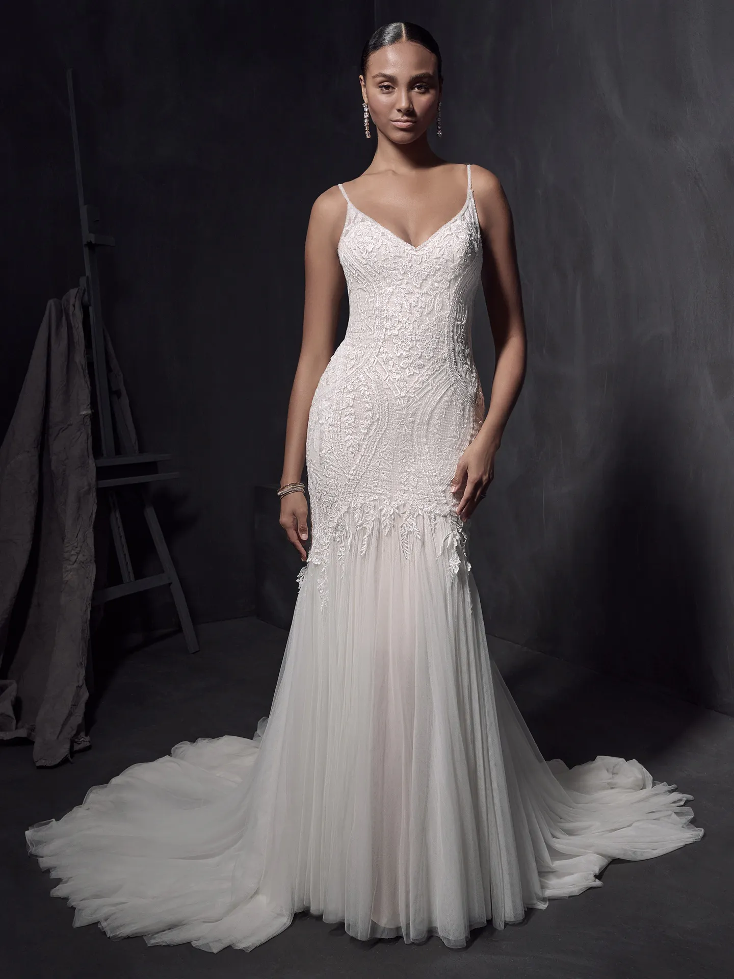 Sottero and Midgley Fit and Flare Wedding Dress Bailey Lane 22SK903B01 Alt1