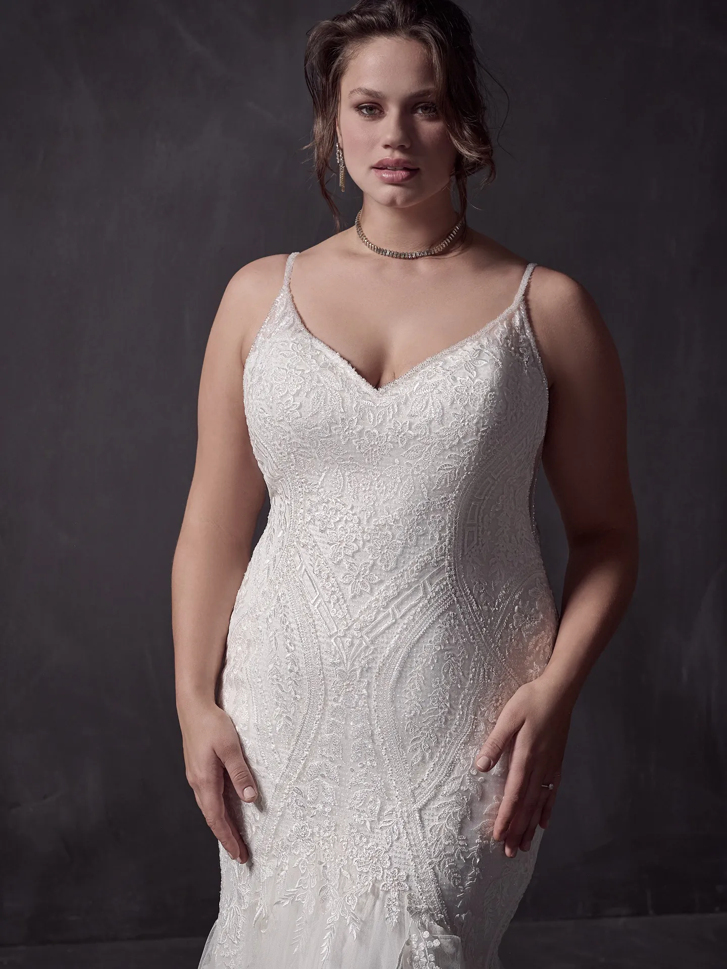 Sottero and Midgley Fit and Flare Wedding Dress Bailey Lane 22SK903B01 Alt2