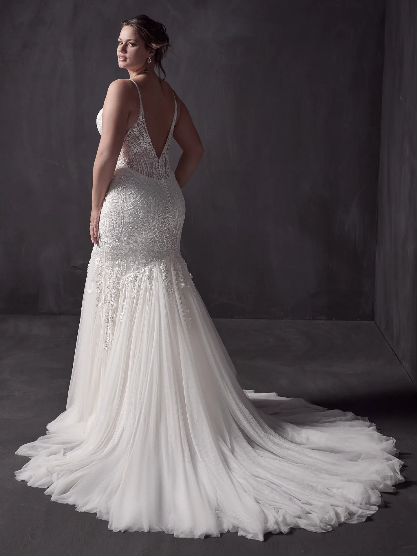 Sottero and Midgley Fit and Flare Wedding Dress Bailey Lane 22SK903B01 Alt3