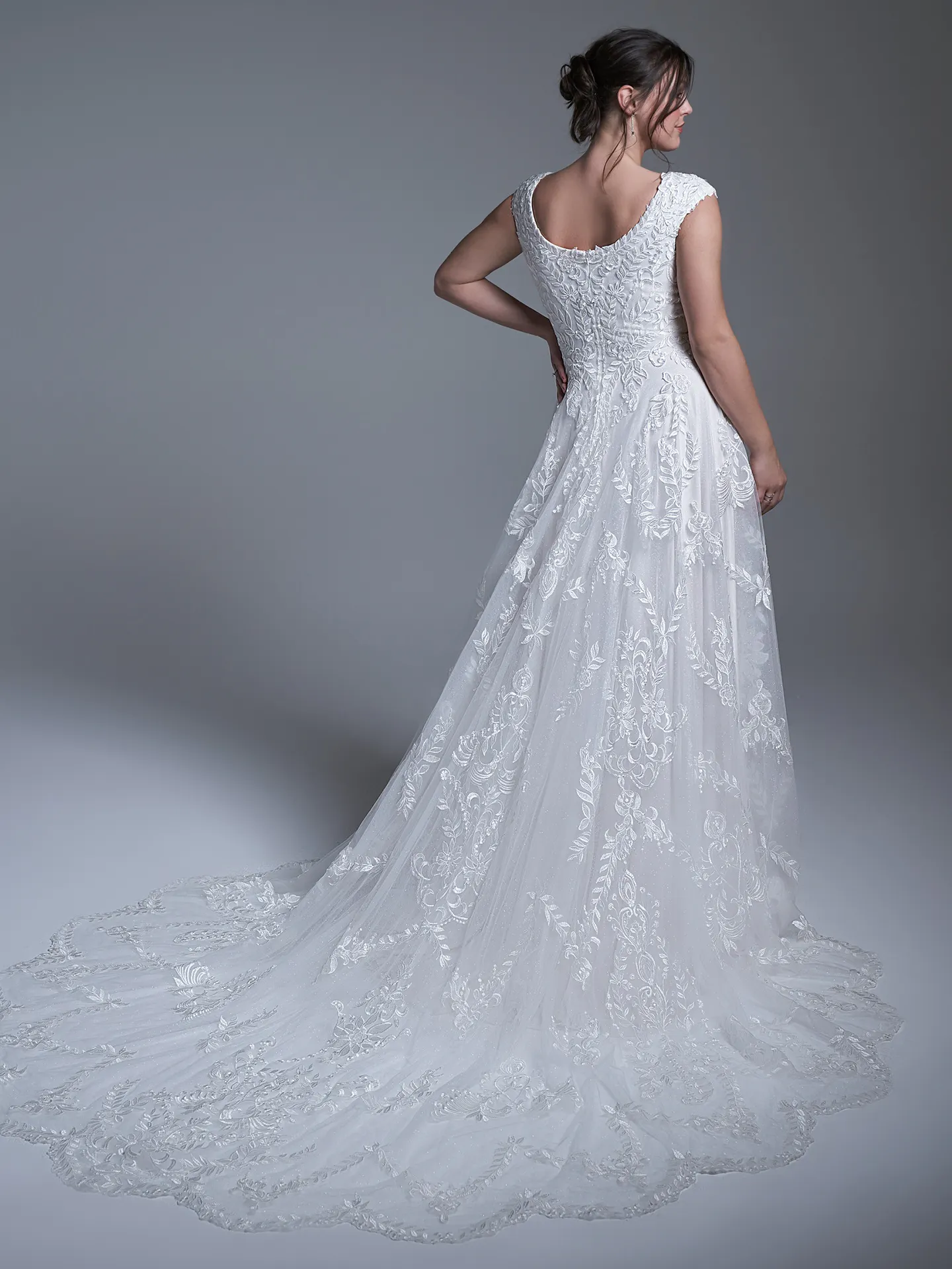 Sottero and Midgley A Line Wedding Dress Brooklyn Leigh 22SK005D01 Alt4