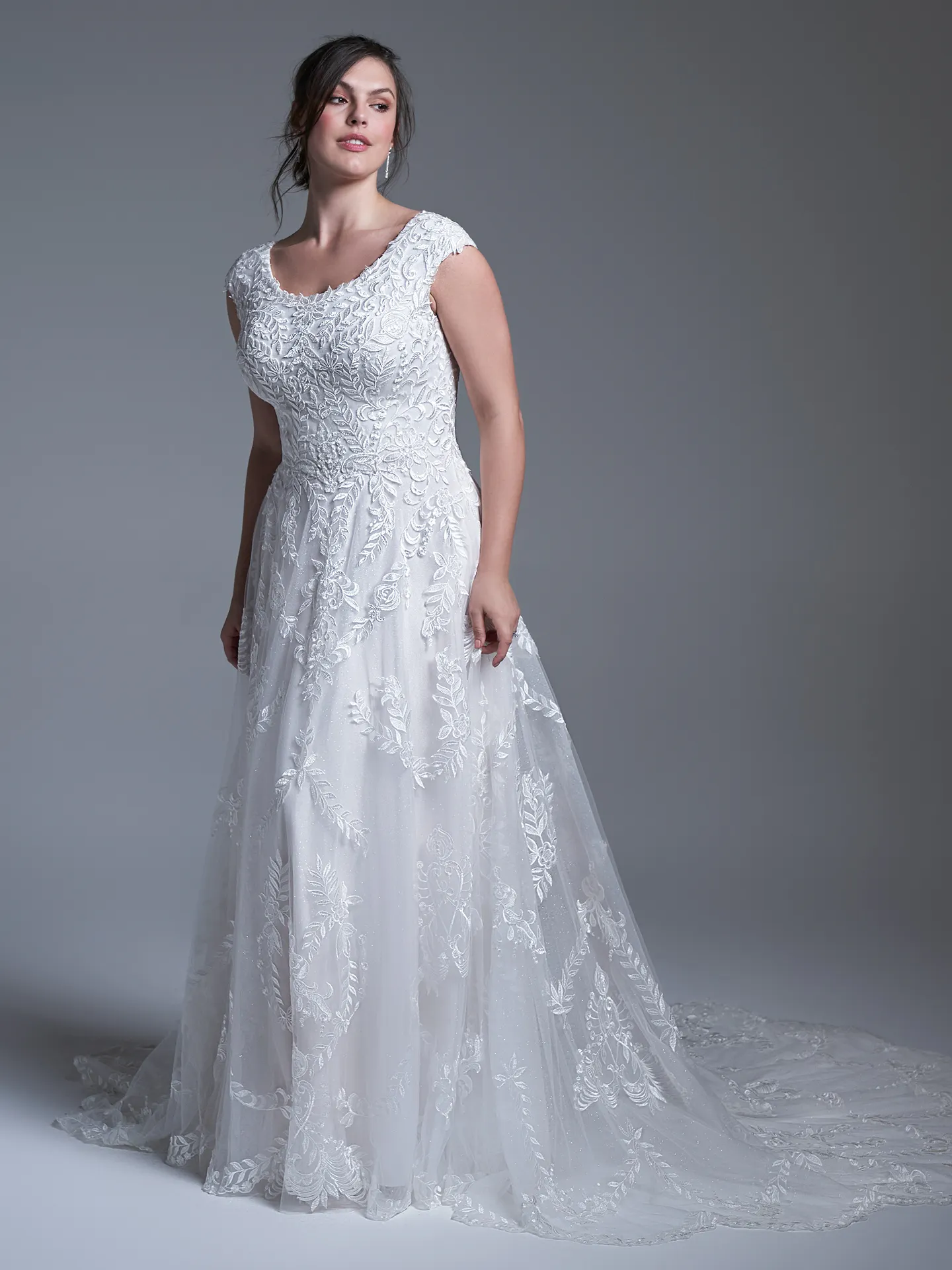 Sottero and Midgley A Line Wedding Dress Brooklyn Leigh 22SK005D01 Alt5