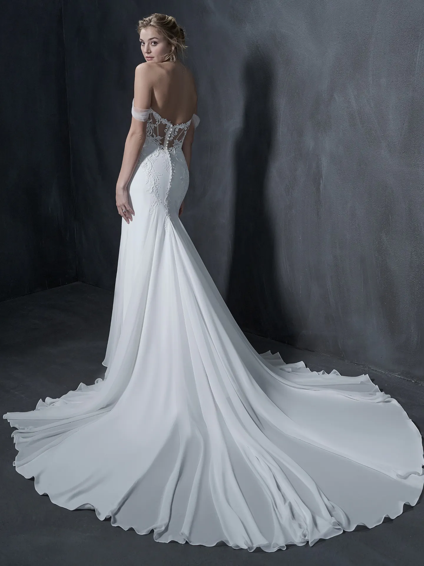 Sottero and Midgley Fit and Flare Wedding Dress Giovannetta 22SW924A01 Alt1