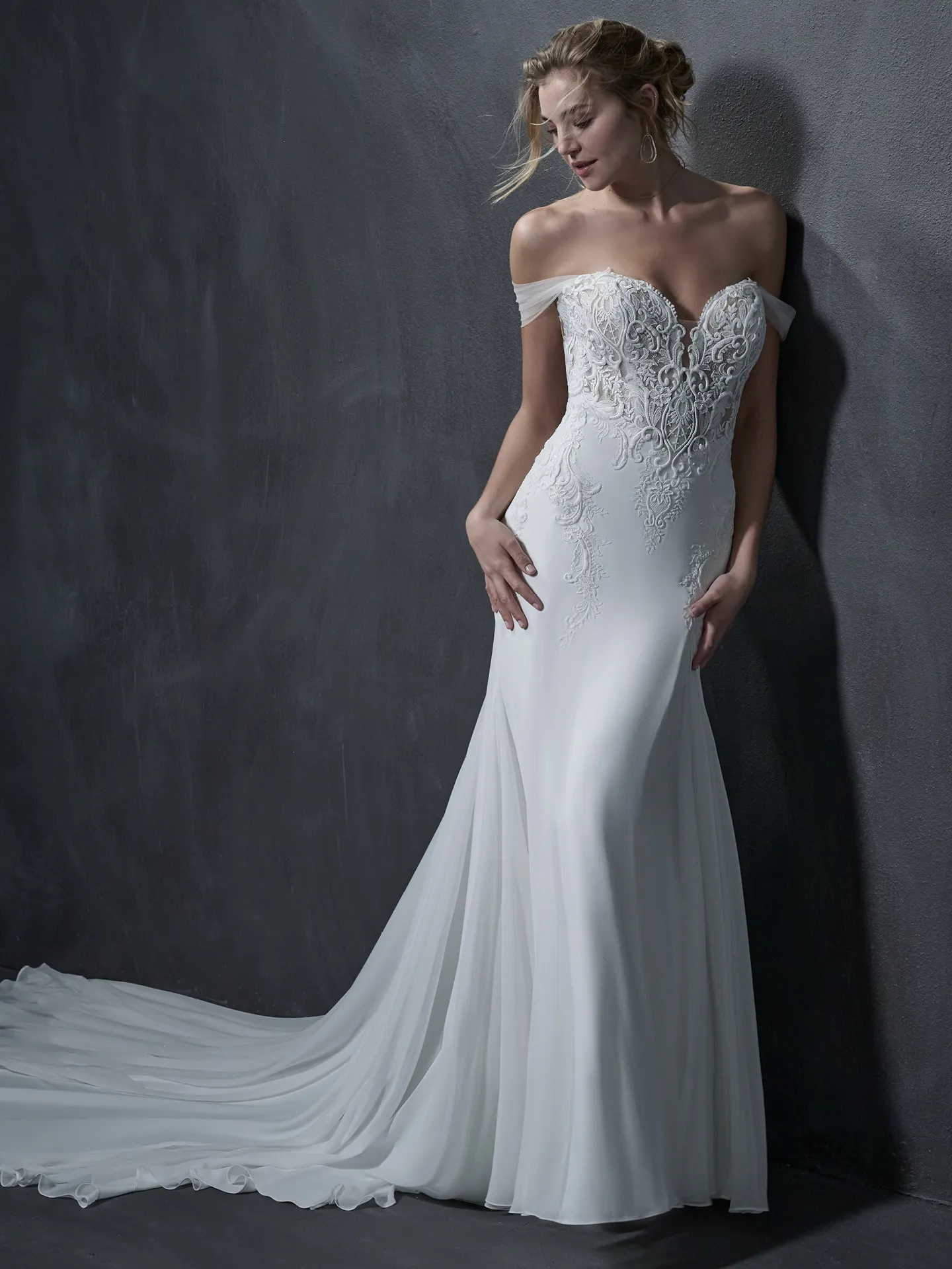 Sottero and Midgley Fit and Flare Wedding Dress Giovannetta 22SW924A01 Main