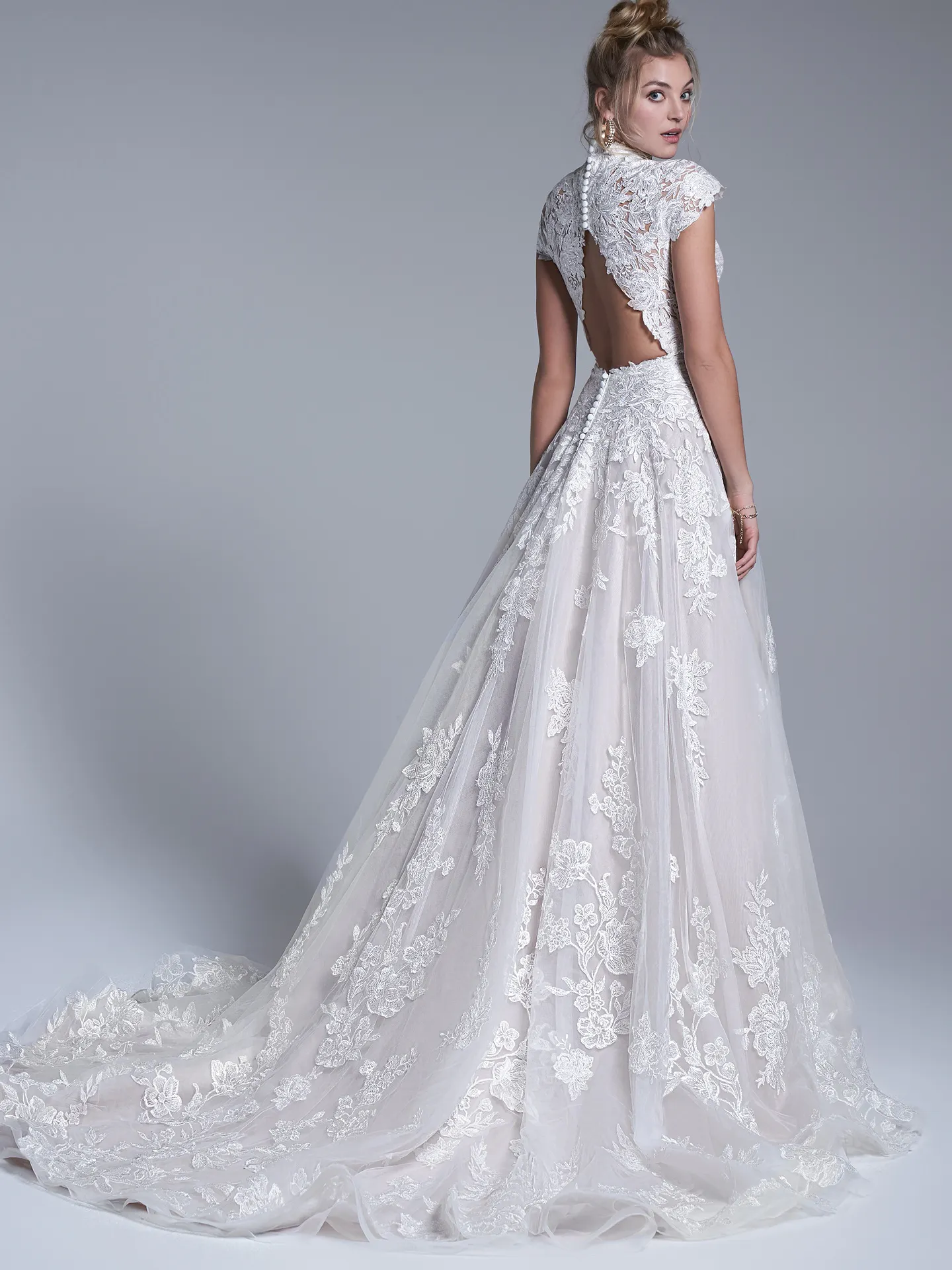 Sottero and Midgley A Line Wedding Dress Kingsley 22SC996A01 Alt4