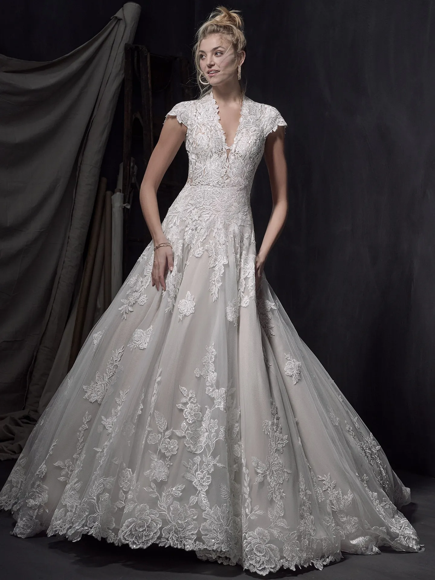 Sottero and Midgley A Line Wedding Dress Kingsley 22SC996A01 Main
