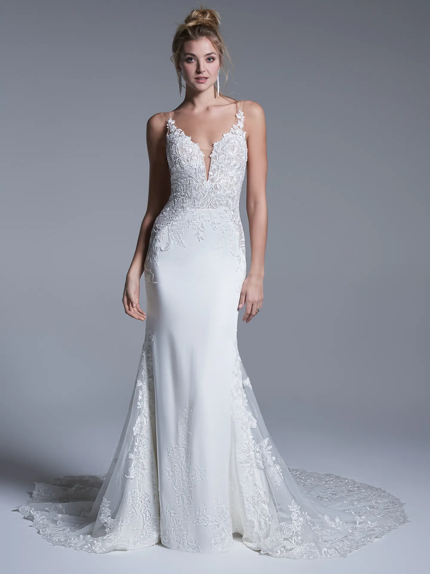 Sottero and Midgley Fit and Flare Wedding Dress Octavia 22SK986A01 Alt2