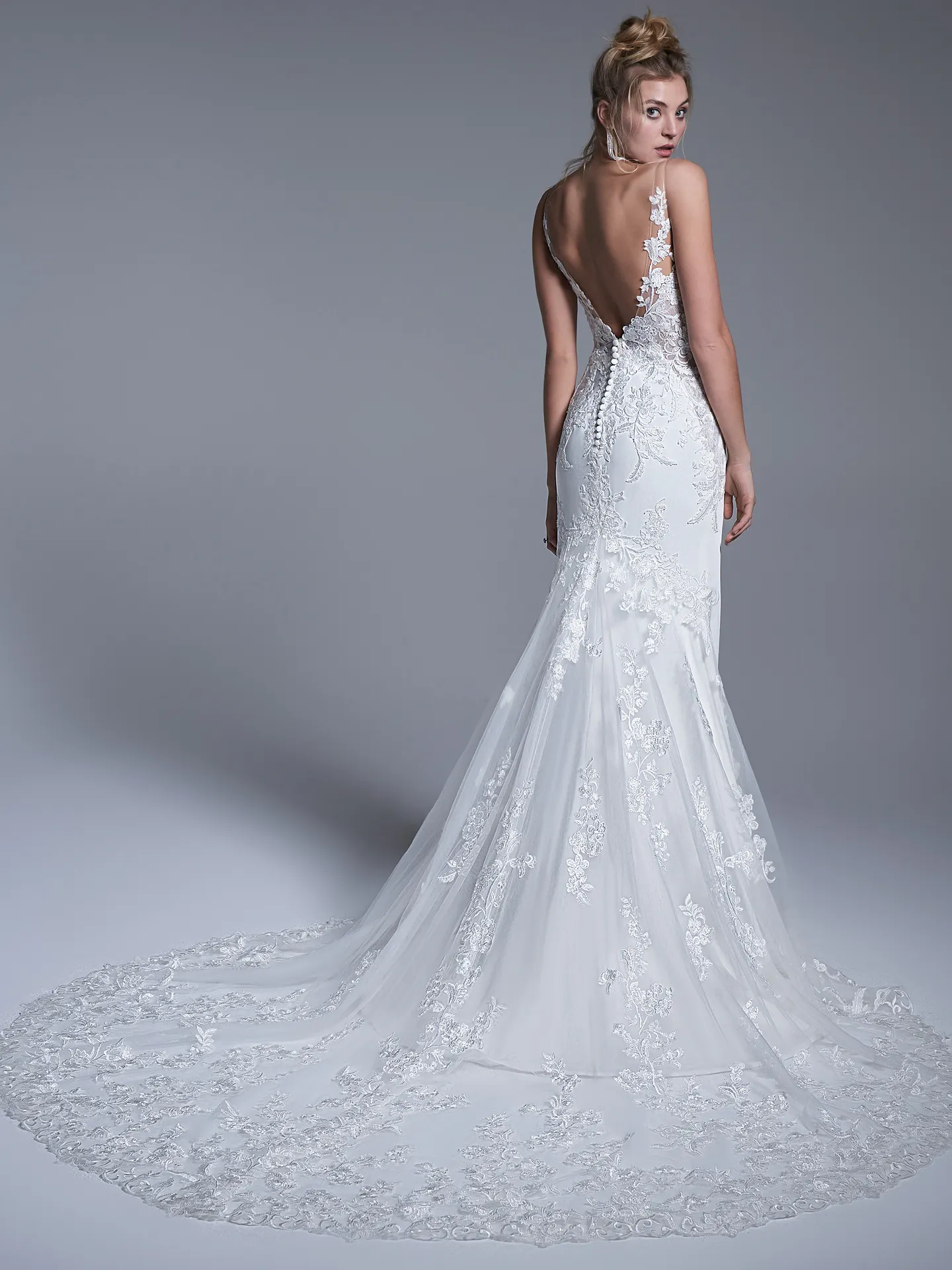 Sottero and Midgley Fit and Flare Wedding Dress Octavia 22SK986A01 Alt4