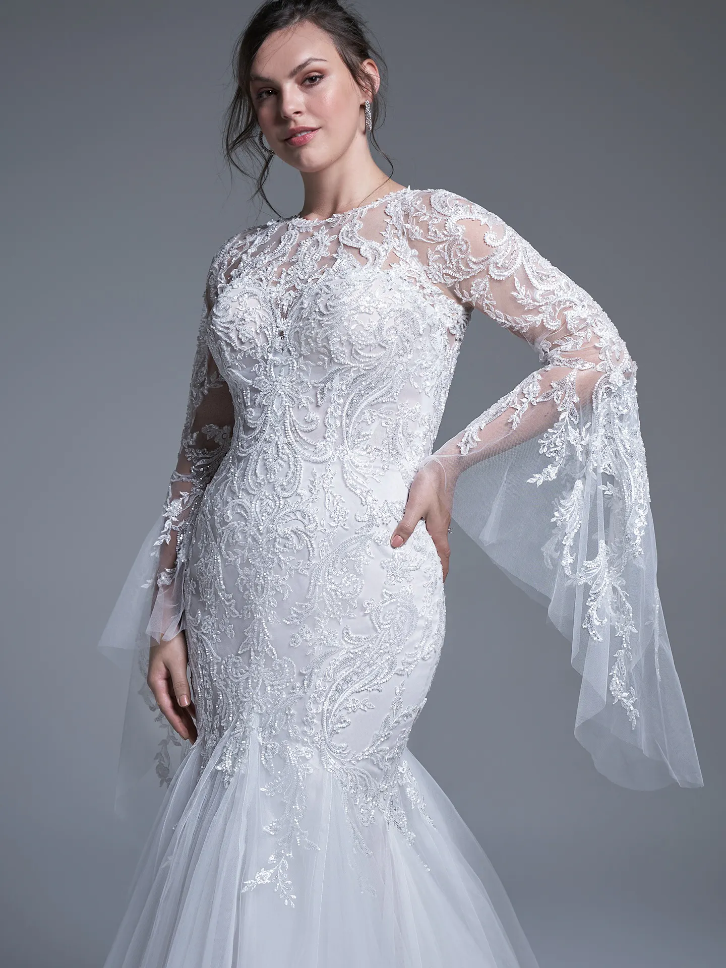 Sottero and Midgley Fit and Flare Wedding Dress Shane 22SS962A01 Alt3