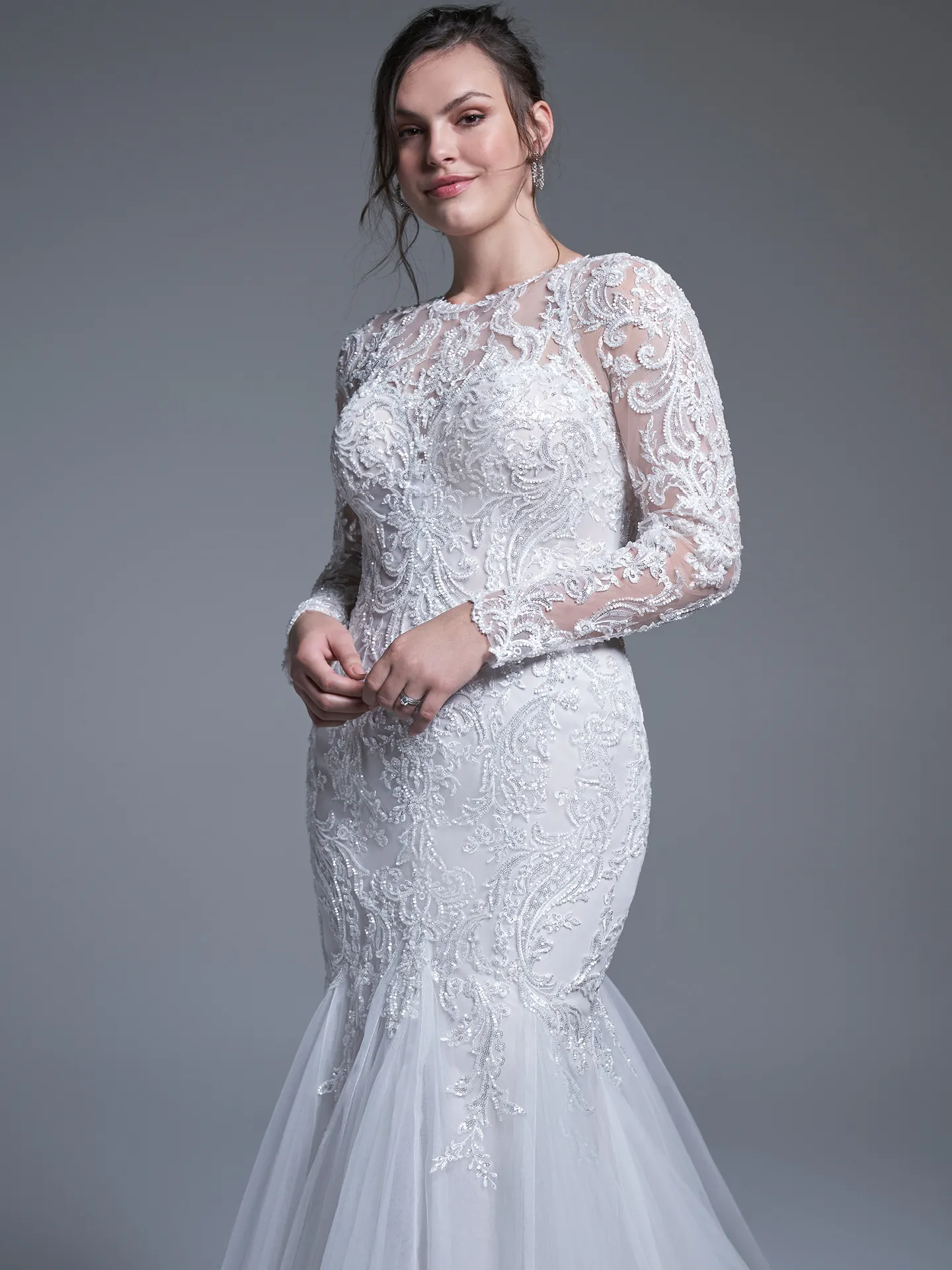 Sottero and Midgley Fit and Flare Wedding Dress Shane 22SS962A01 Alt4