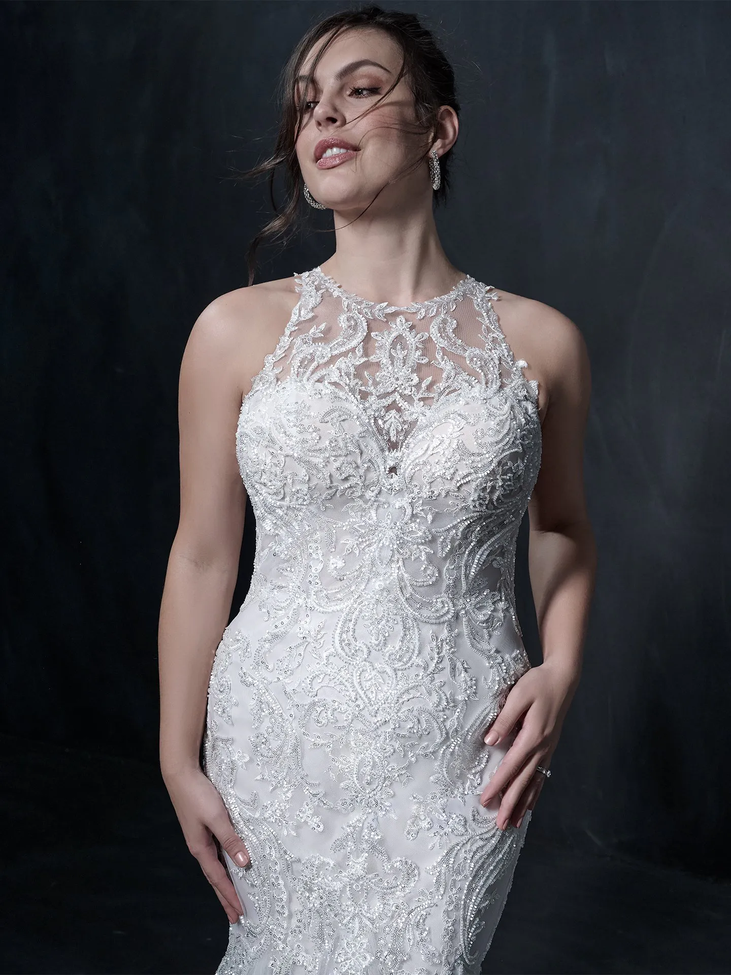 Sottero and Midgley Fit and Flare Wedding Dress Shane 22SS962A01 Alt6