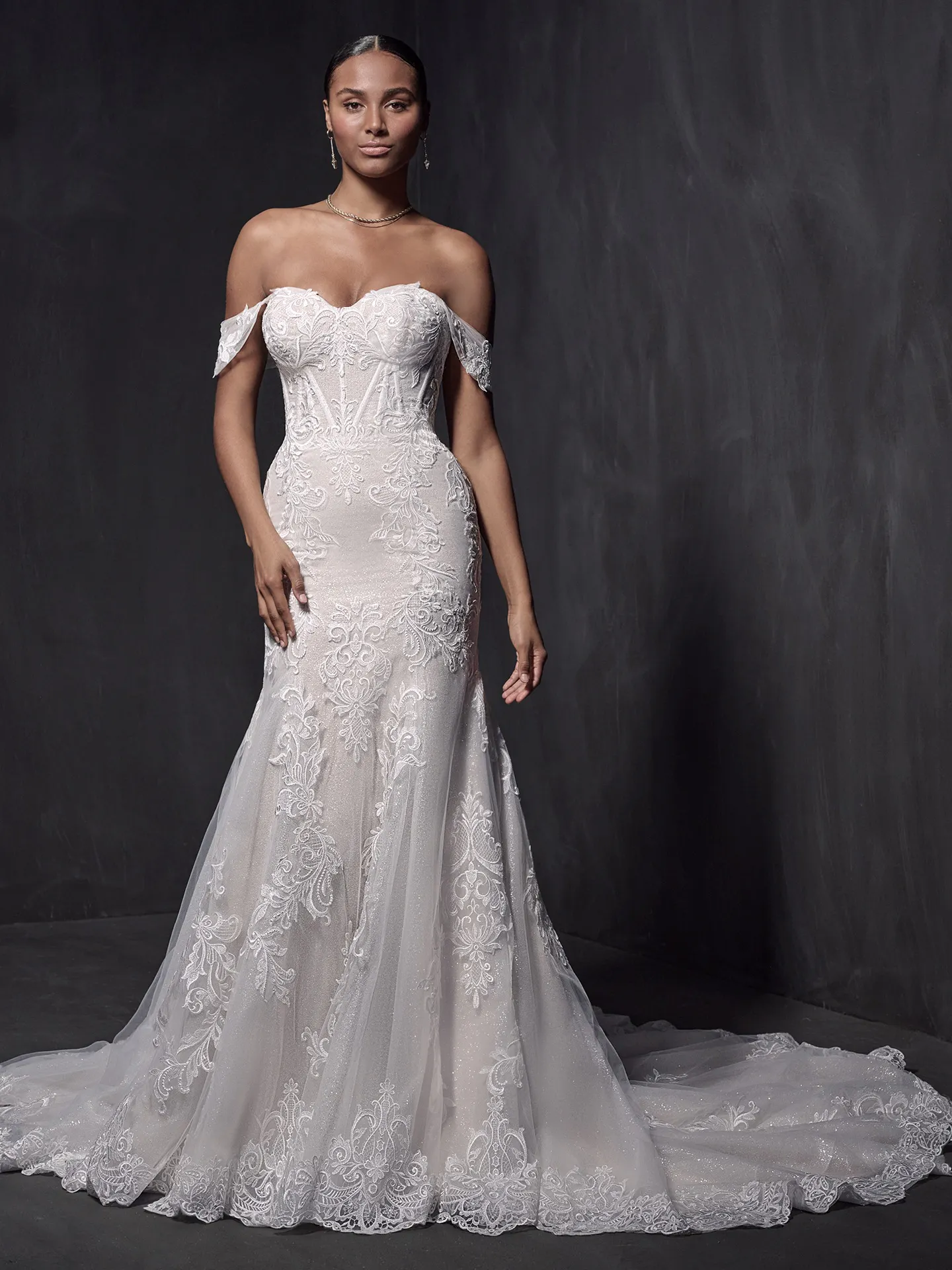 Sottero and Midgley Fit and Flare Wedding Dress Walker 22SC955A01 Alt9
