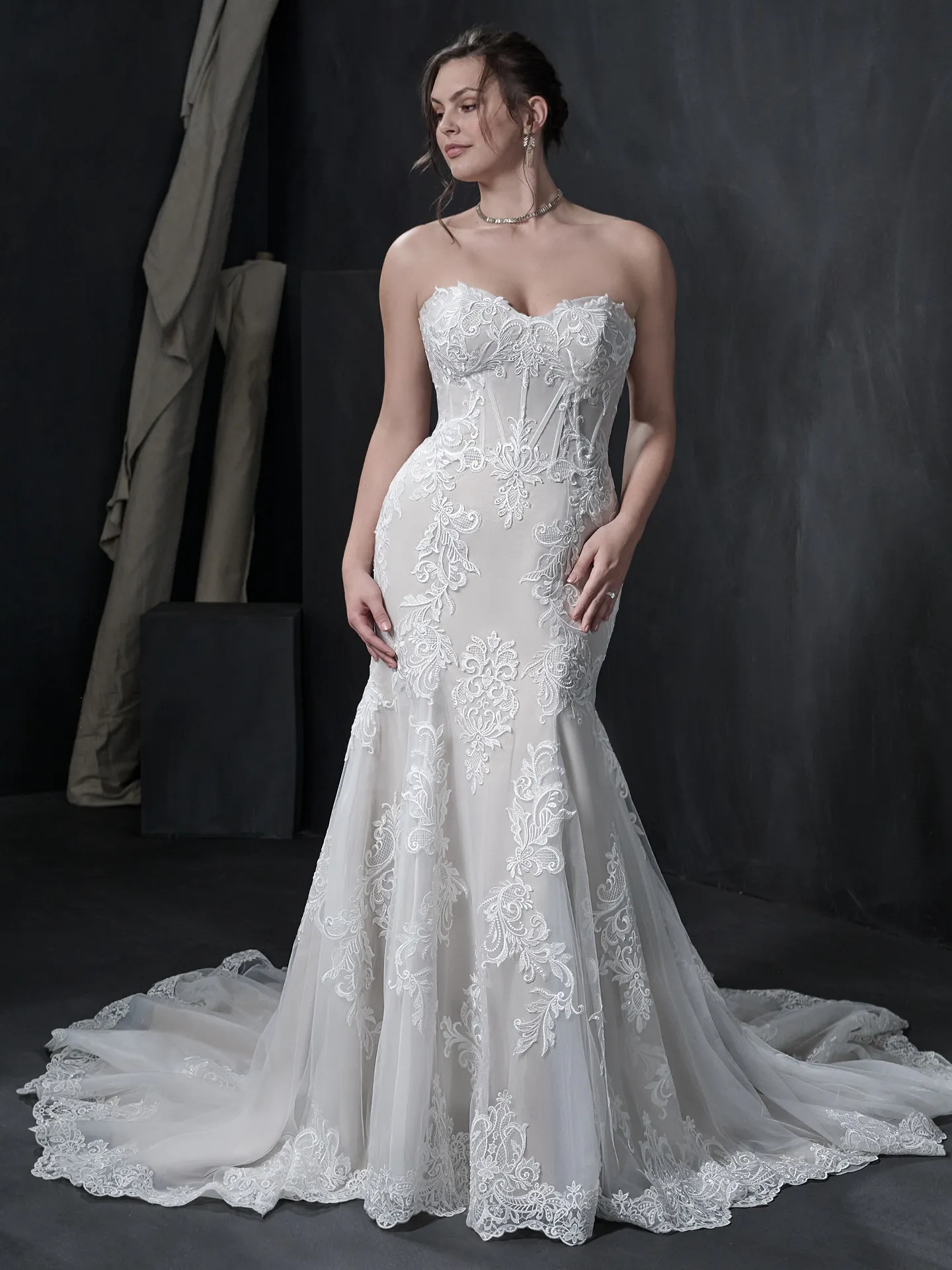 Sottero and Midgley Fit and Flare Wedding Dress Walker 22SC955B02 Main