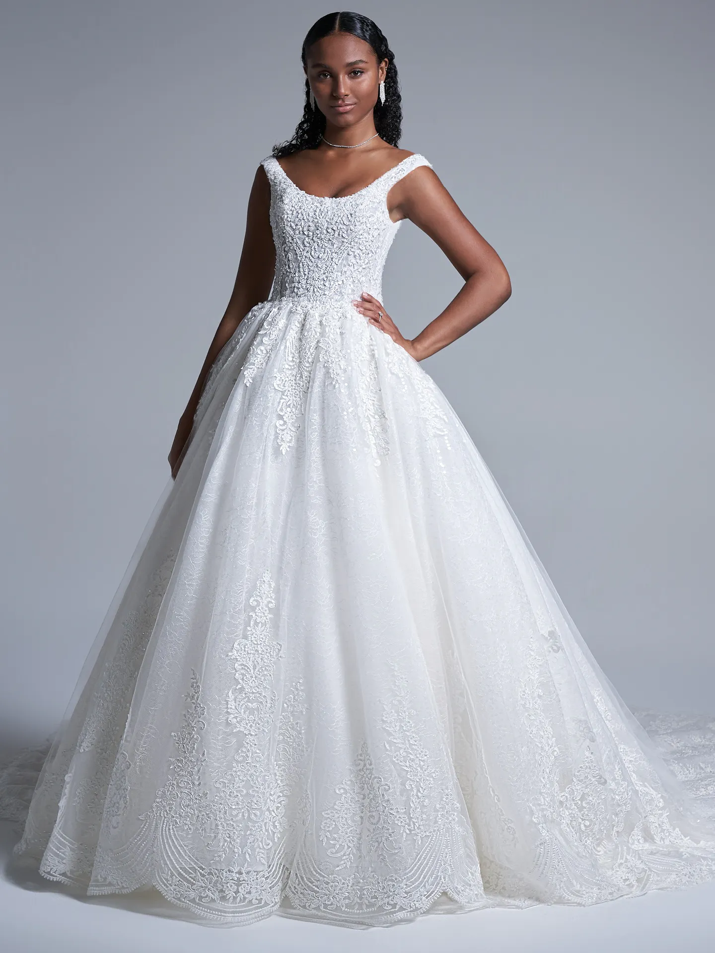 Sottero and Midgley Ball Gown Wedding Dress Zachary 22SV959A01 Alt3