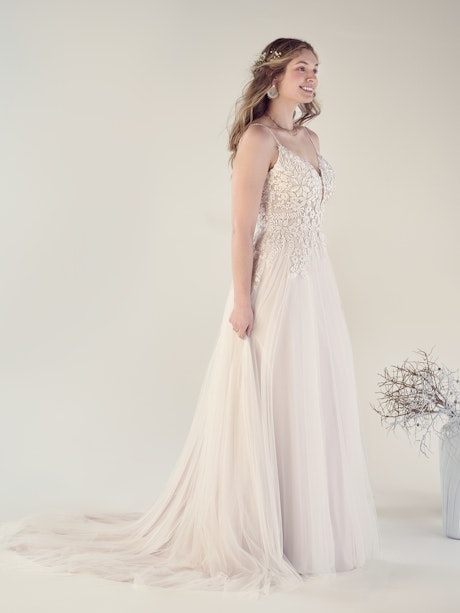 Rebecca Ingram A Line Wedding Dress Claudette 22RS984A01 Main