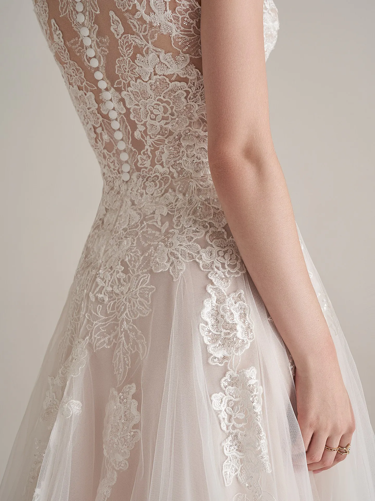 Rebecca Ingram A Line Wedding Dress Emily 22RS953A01 Alt6