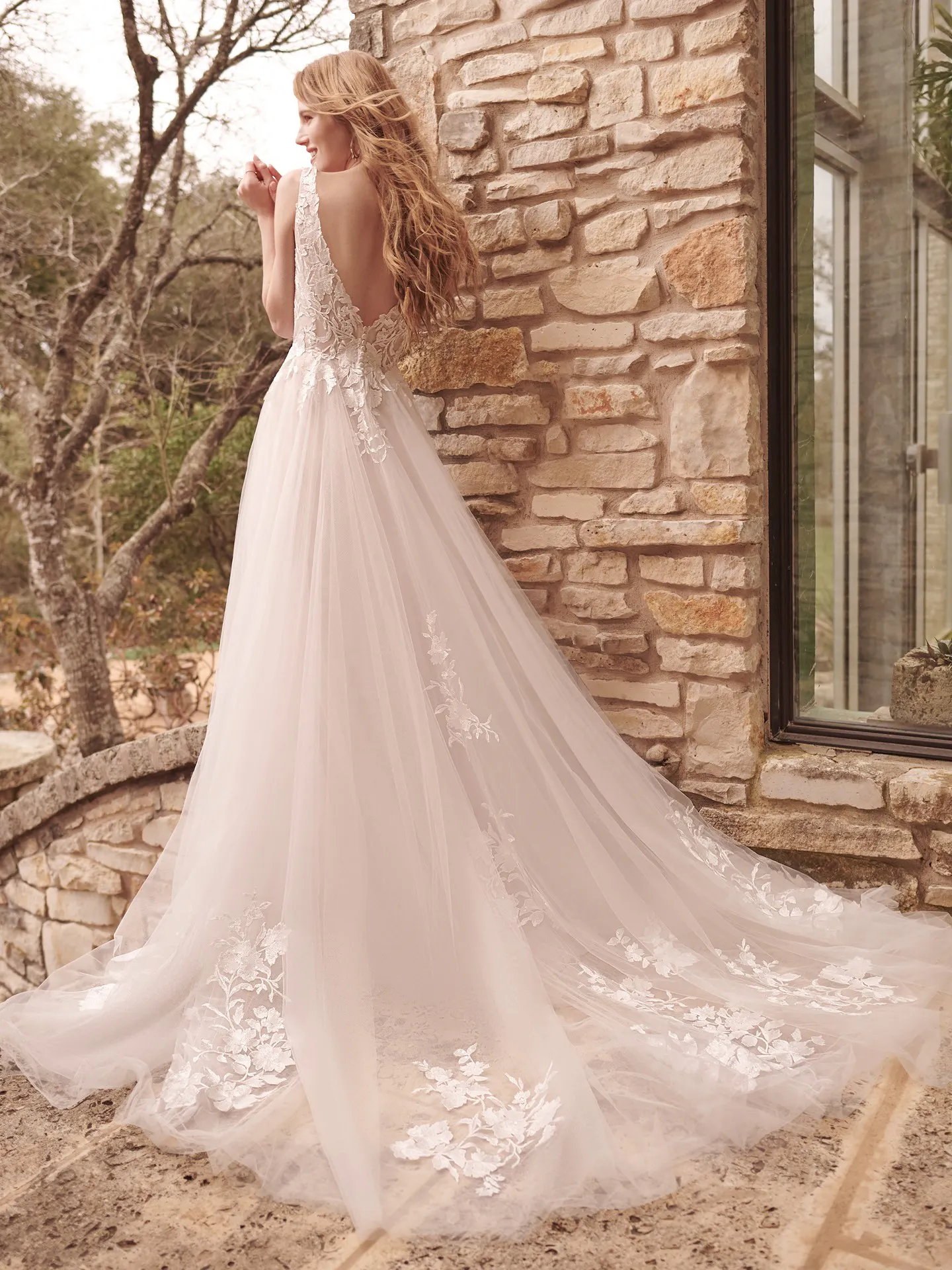 Rebecca Ingram A Line Wedding Dress Stephanie 22RT909B01 PROMO2