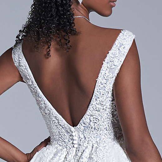 Sottero and Midgley Zachary 22SV959A01 Ball Gown Wedding Dress bp04_BackBodice