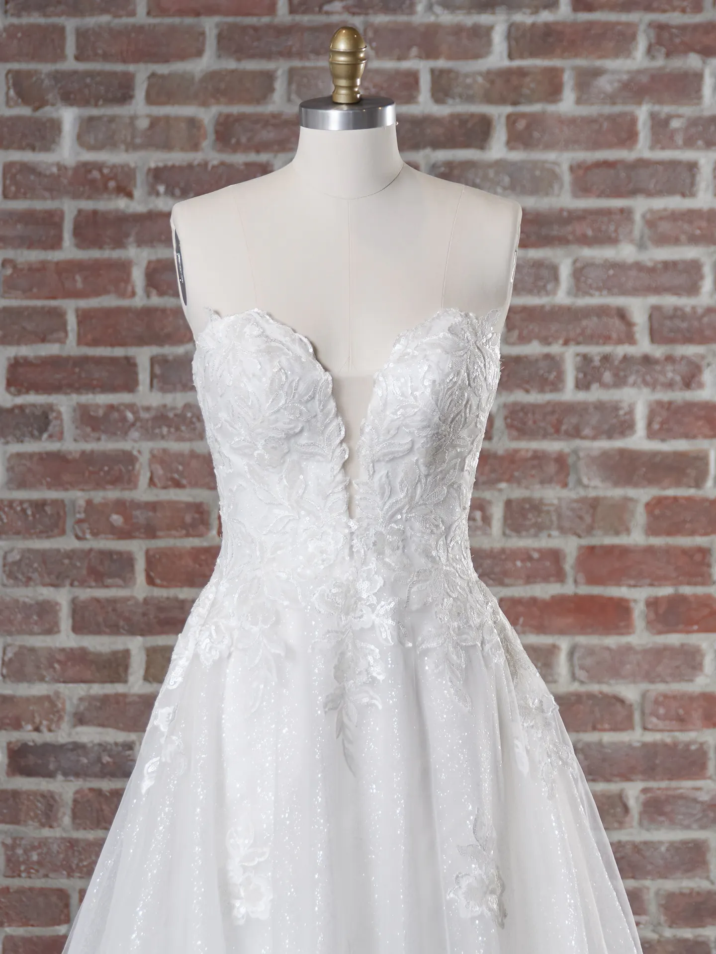Maggie Sottero Britney 22MC932A01 A Line Wedding Dress Color1