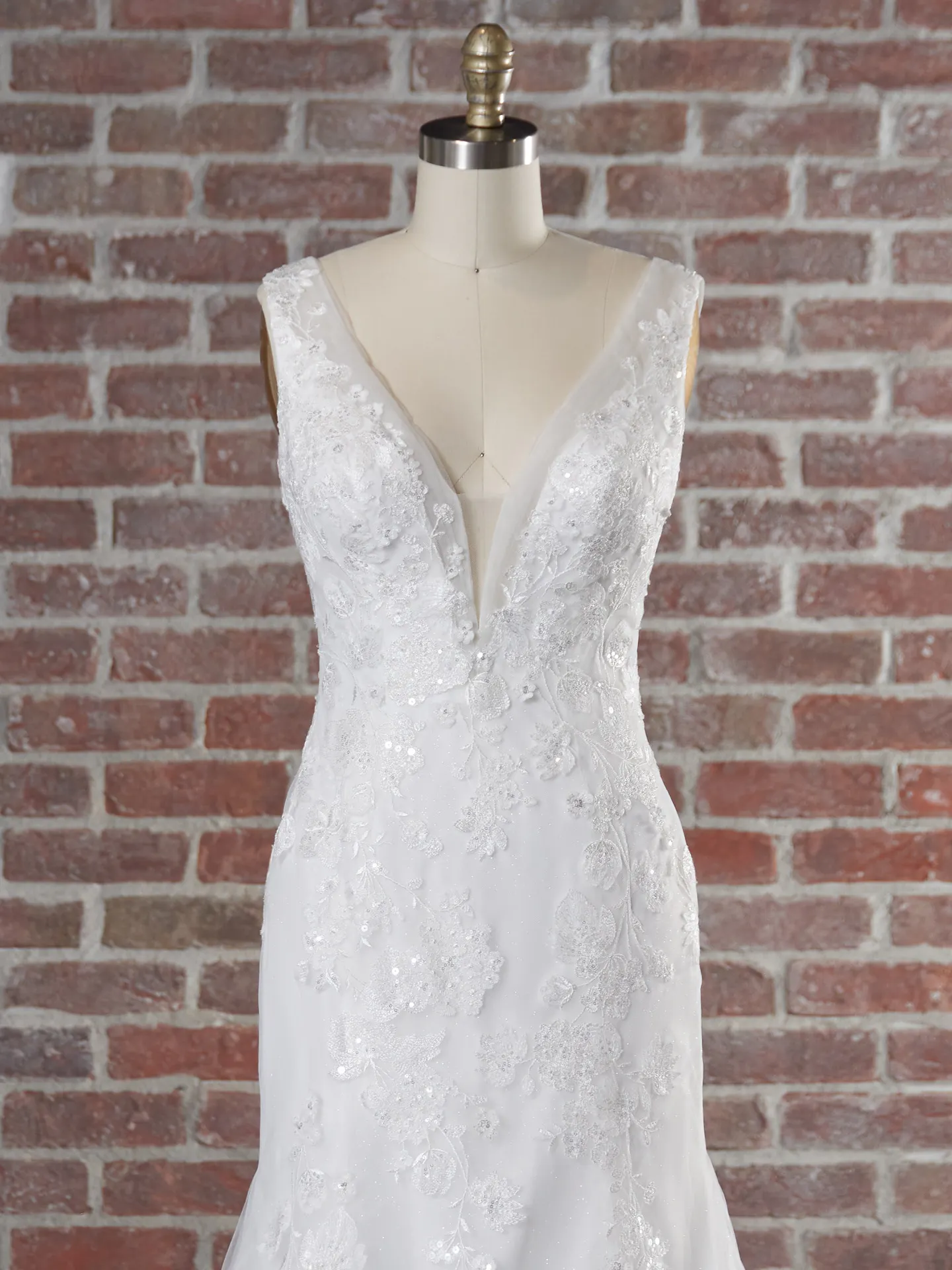 Maggie Sottero Daisy 22MC960A01 Fit and Flare Wedding Dress Color1