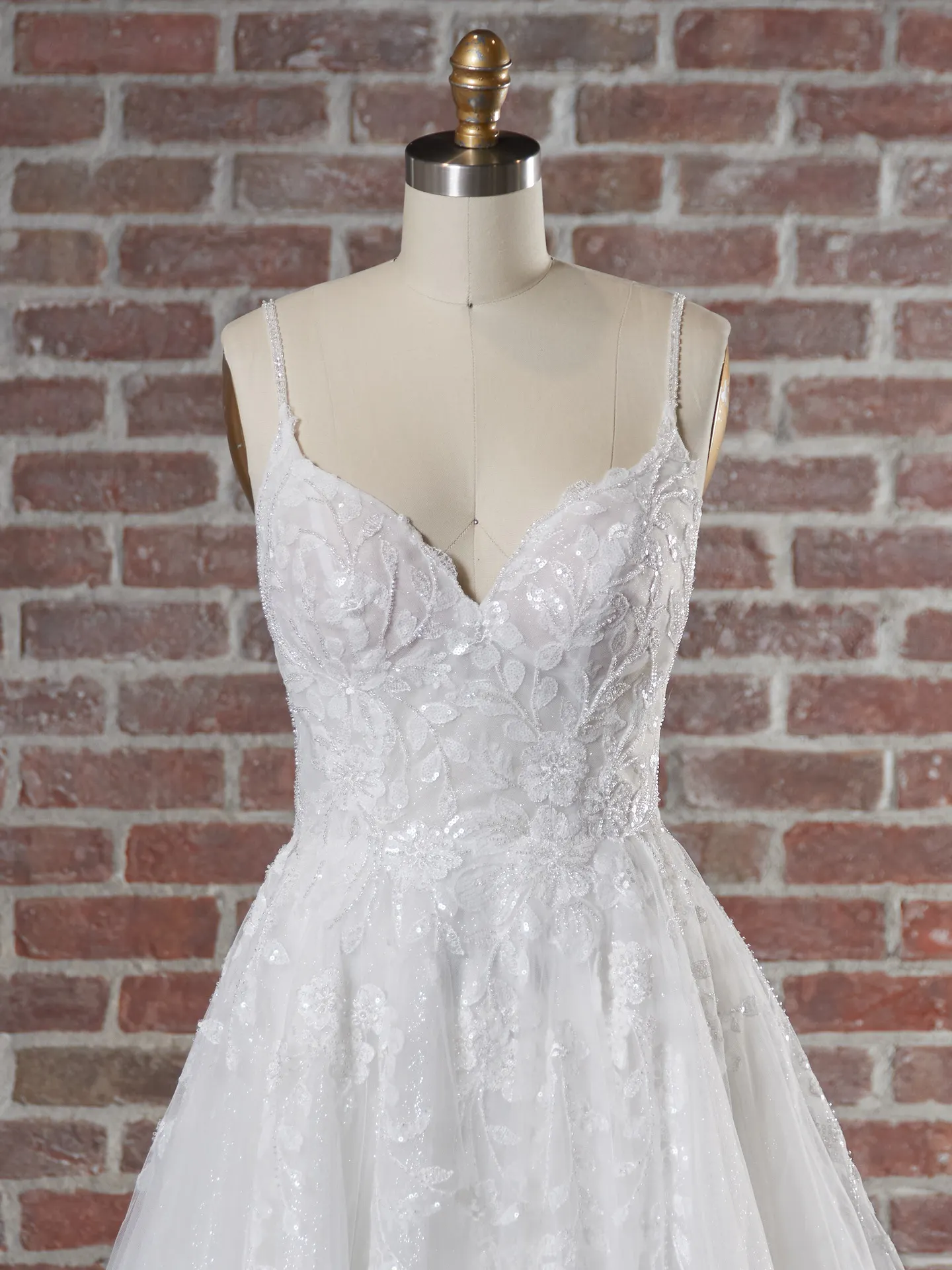 Maggie Sottero Sandrine 22MS942A01 A Line Wedding Dress Color1