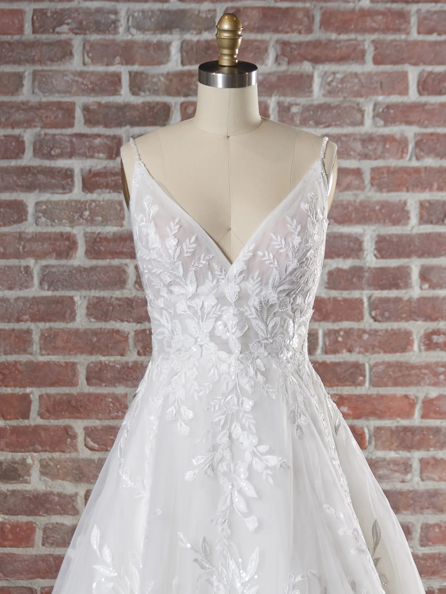 Maggie Sottero Michelle 22MT908A01 A Line Wedding Dress Color1