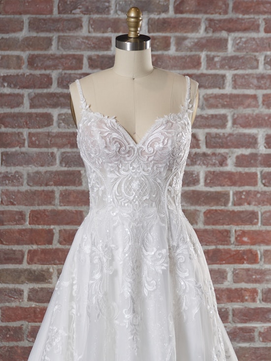 Fowler Lace Ballgown with Scalloped Train Bridal Dress