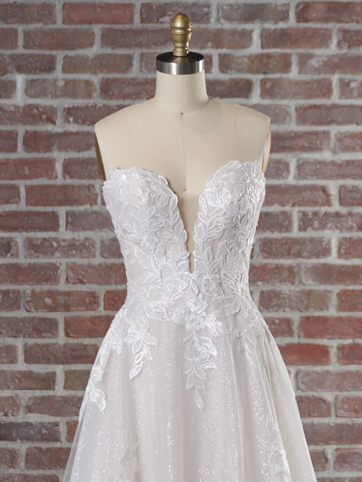 Maggie Sottero Britney 22MC932A01 A Line Wedding Dress Color2