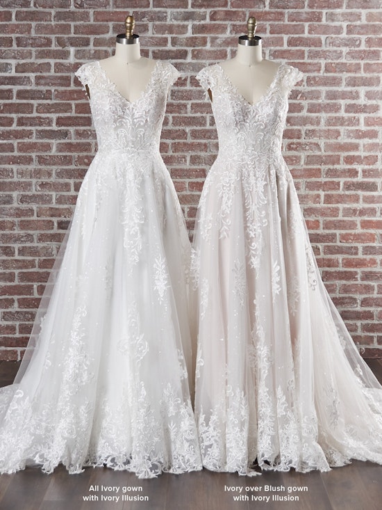 Maggie Sottero Sierra 22MK929A01 A Line Wedding Dress Color3