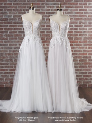 Rebecca Ingram Claudette 22RS984A01 A Line Wedding Dress Color3