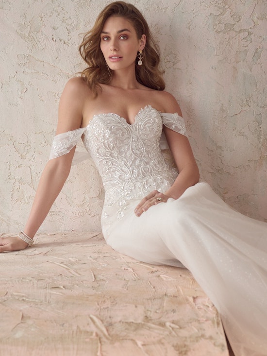 Maggie Sottero  Detachable Wedding Cap Sleeves Artemis YYCS0+22MS921000 Alt1