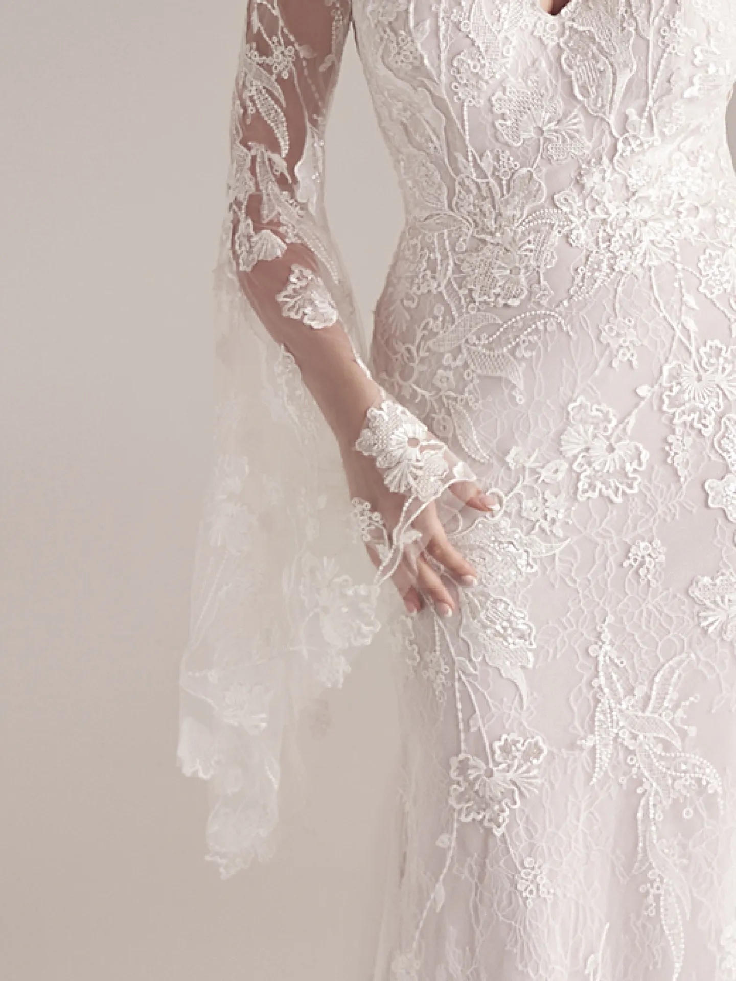 Maggie Sottero  Detachable Wedding Bell Sleeves Doreen YYDSB+22MK931000 Alt1