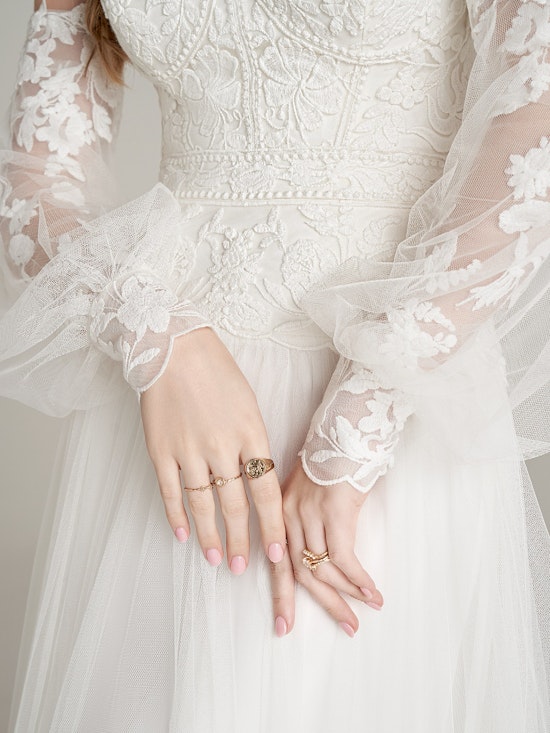 Rebecca Ingram  Sheath Wedding Detachable Sleeves Elouise YYDS0+22RW980000 Alt2