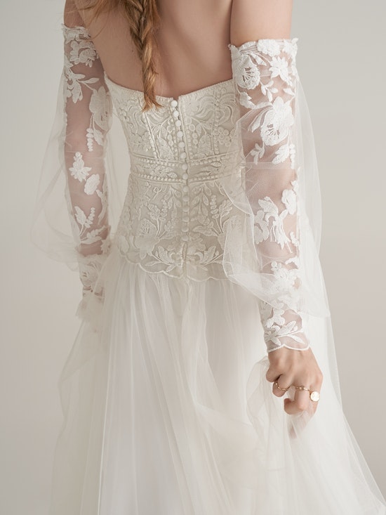 Rebecca Ingram  Sheath Wedding Detachable Sleeves Elouise YYDS0+22RW980000 Alt3