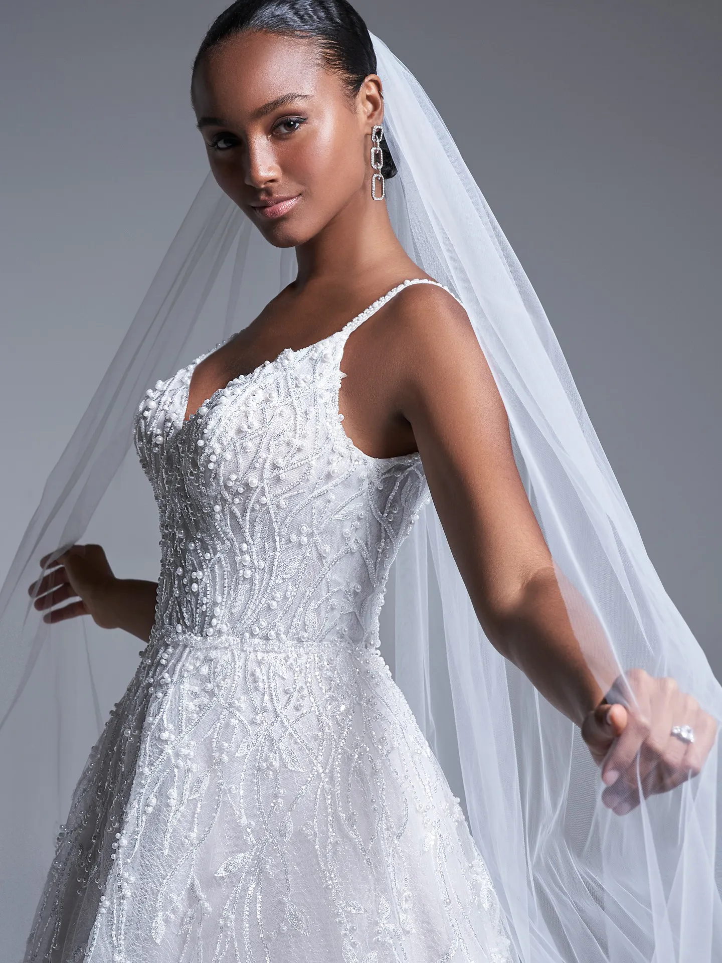 Sottero and Midgley  Ball Gown Wedding Veil Marvine YYVL0+22SS905000 Alt2