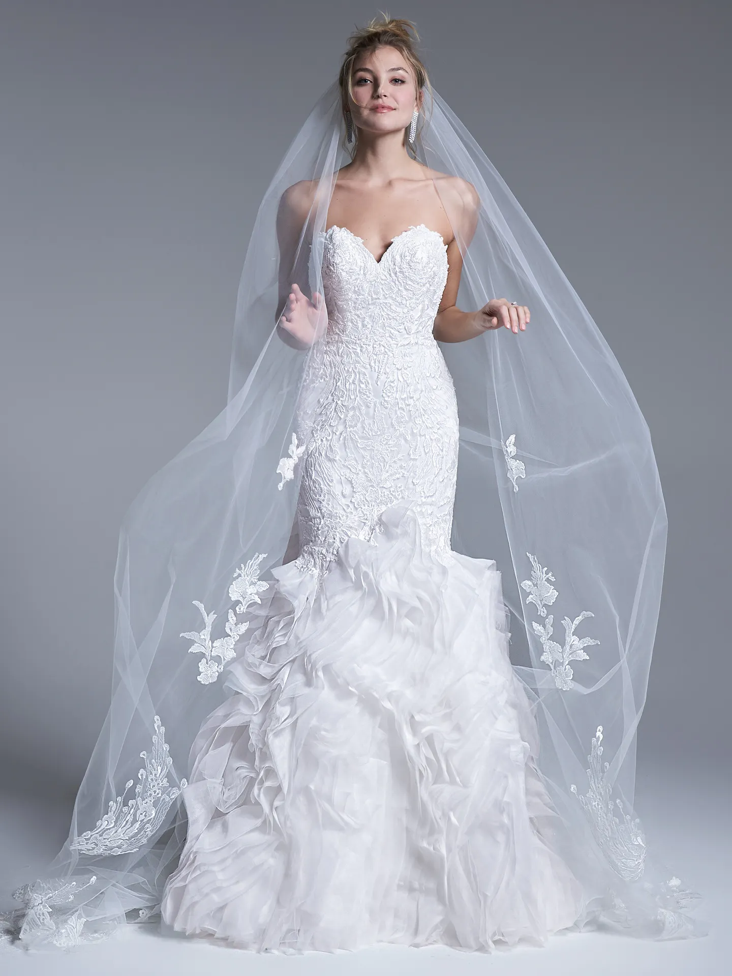 Sottero and Midgley  Mermaid Wedding Veil Ripley YYVL0+22SS938000 Alt1